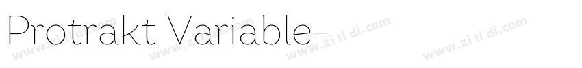 Protrakt Variable字体转换